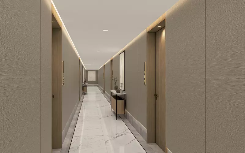 Corridors in Jumeirah lane